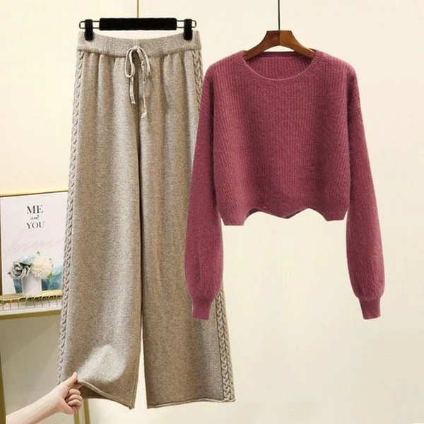 Elegant Round Neck Lounge Set
