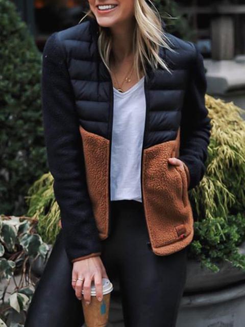 Casual Wear Mandarin Collar Coat