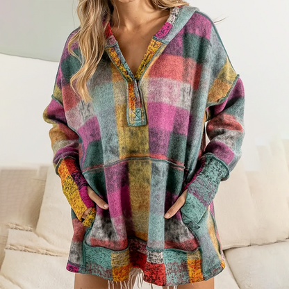 Baggy Long Sleeve Print Sweatshirt