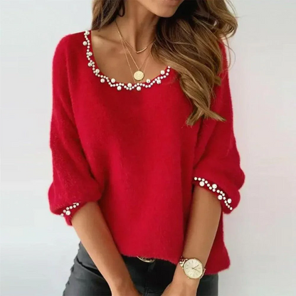 Red Long Sleeve Sweater