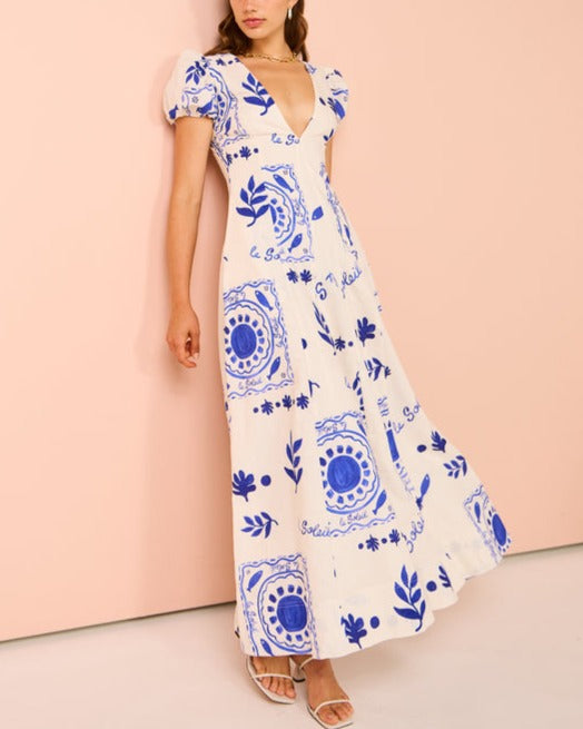 Embrace The Glamour Pocketed Maxi Dress