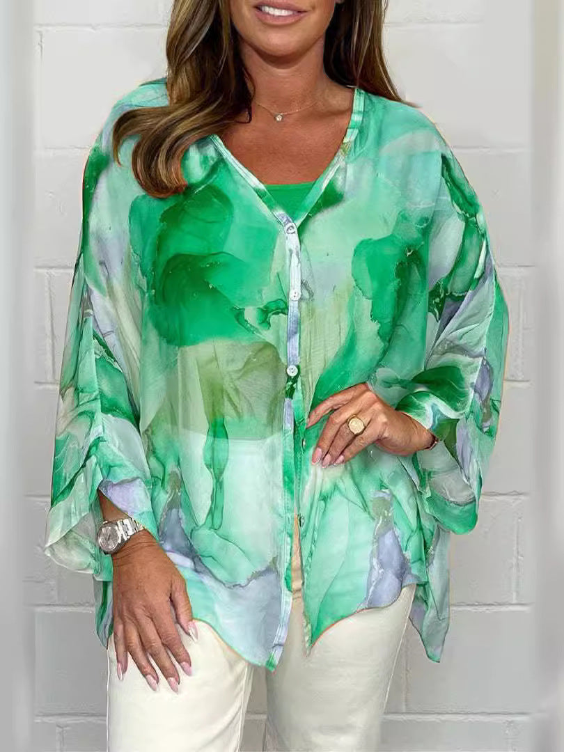 Printed Chiffon Shirt