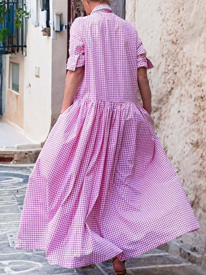 Elegant long sleeve full skirt dress