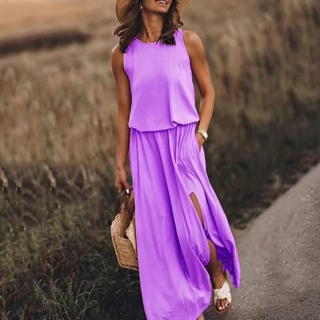 Giselle Loose Fit Slit Maxi Dress