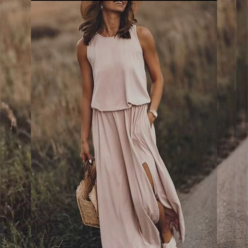 Giselle Loose Fit Slit Maxi Dress