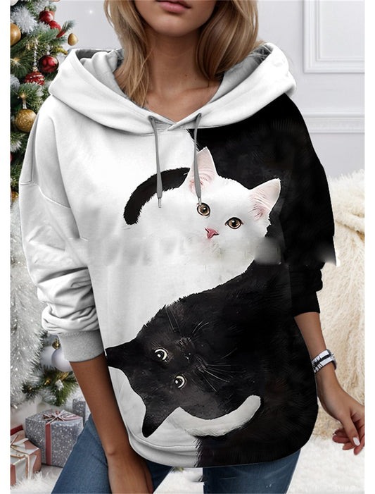 Stylish Cute Cat Hoodie