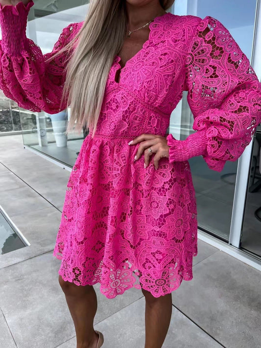 All Over Lace Occasion Dress