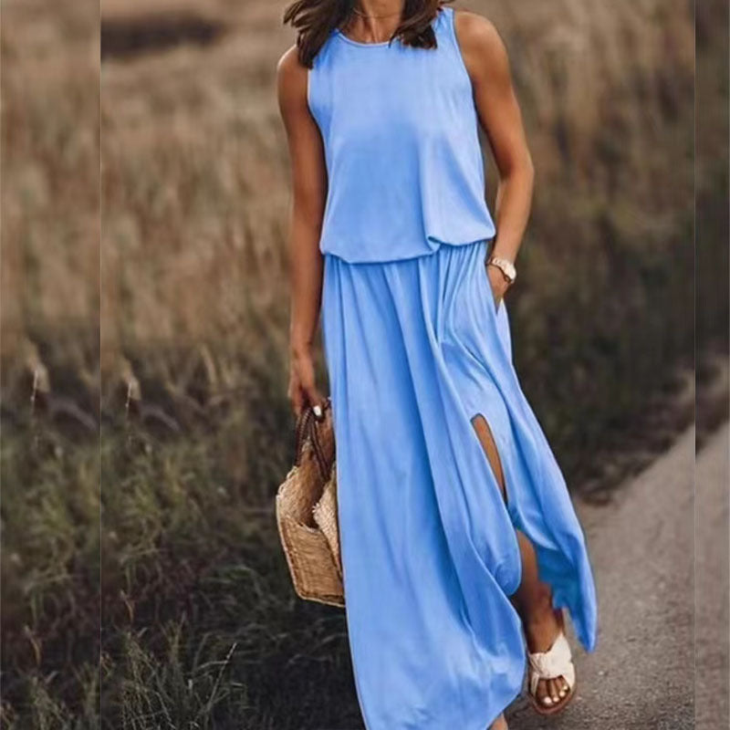 Giselle Loose Fit Slit Maxi Dress