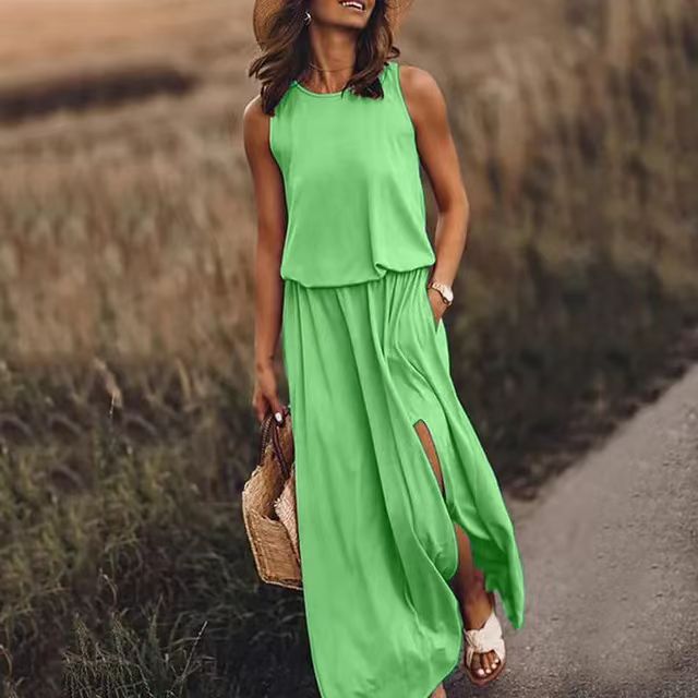 Giselle Loose Fit Slit Maxi Dress