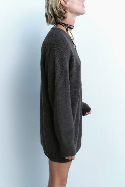 Single Breasted Sweater Cardigan