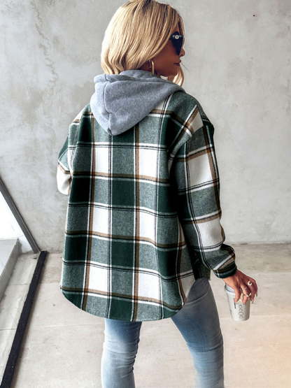 Trendy Print Hoodie Outerwear