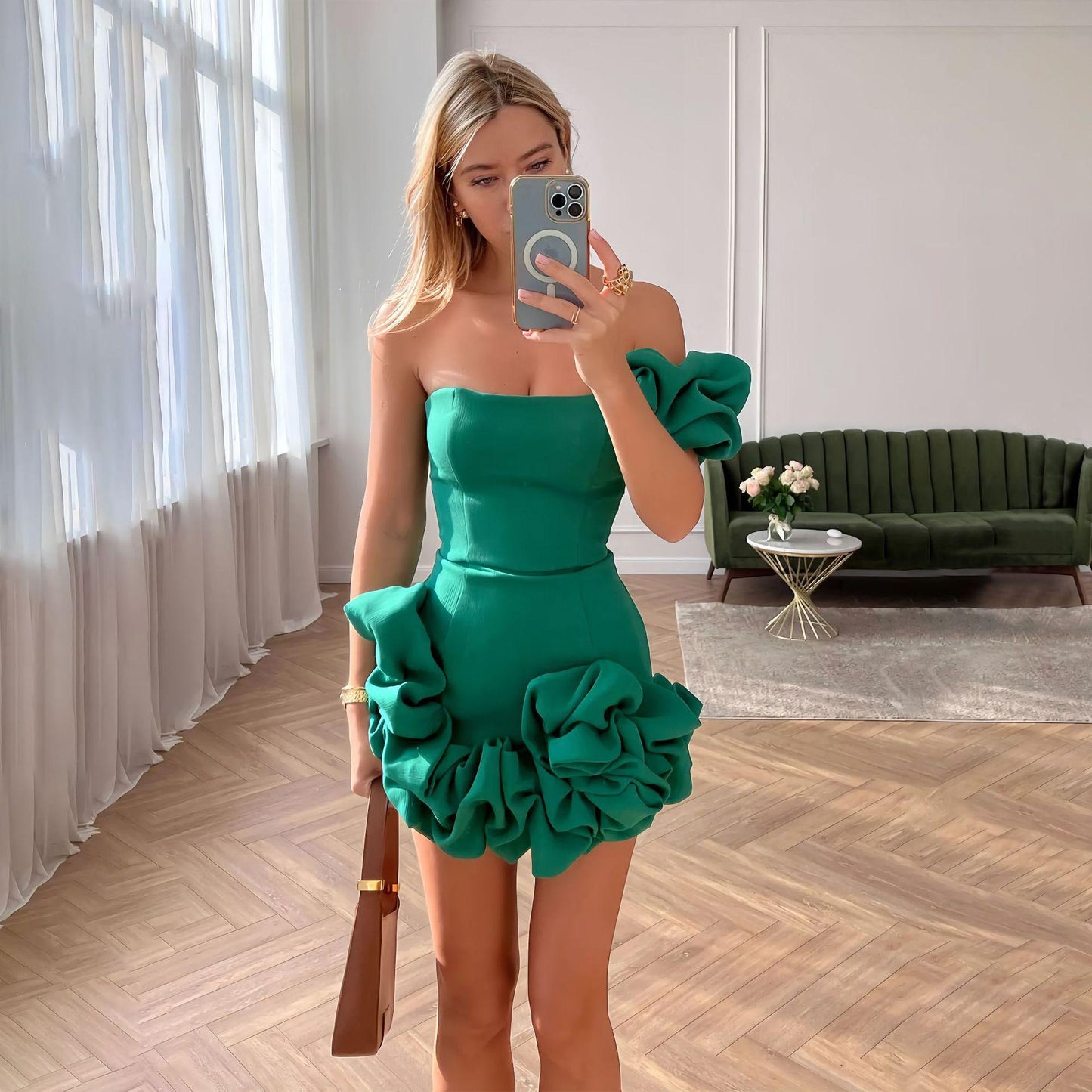 One Shoulder Mini Dress