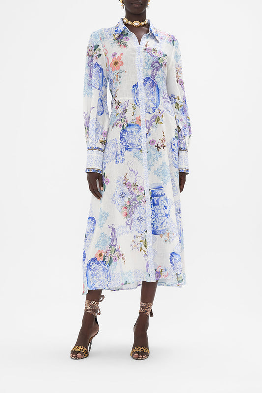 Waist Tie Shirt Dress