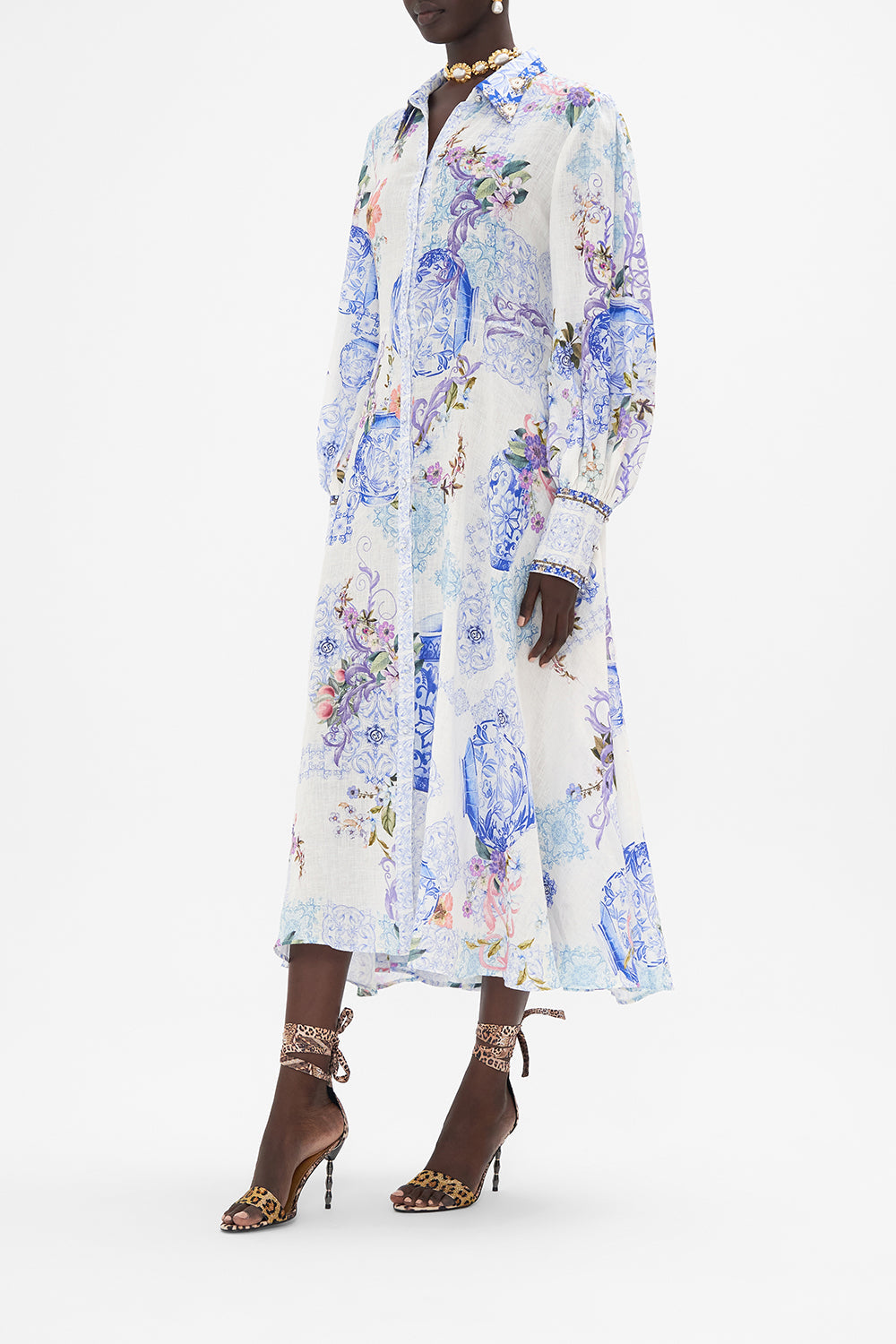 Waist Tie Shirt Dress