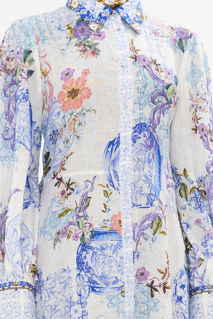 Waist Tie Shirt Dress