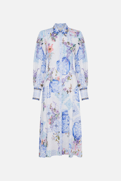 Waist Tie Shirt Dress