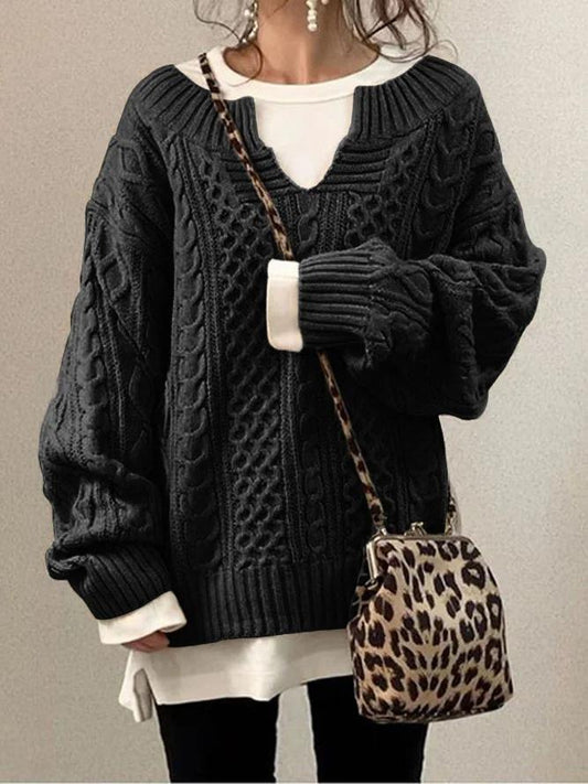 Cohasset Slouchy Cable Knit Sweater