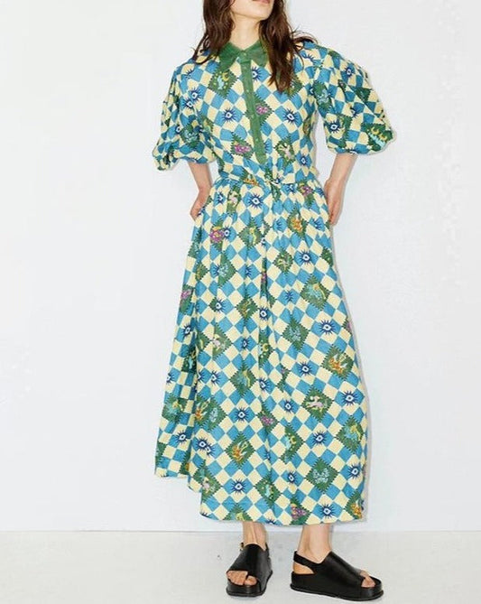 the Green Fantastic Front Shirtdress