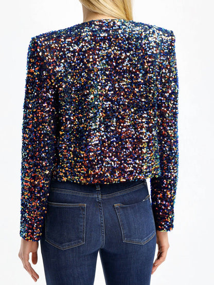 Sequin Short Jacket Coat