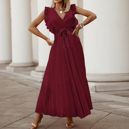 Fashion Chiffon Pleated Dress