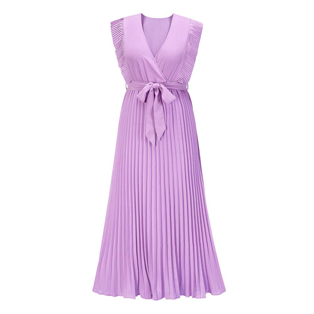 Fashion Chiffon Pleated Dress