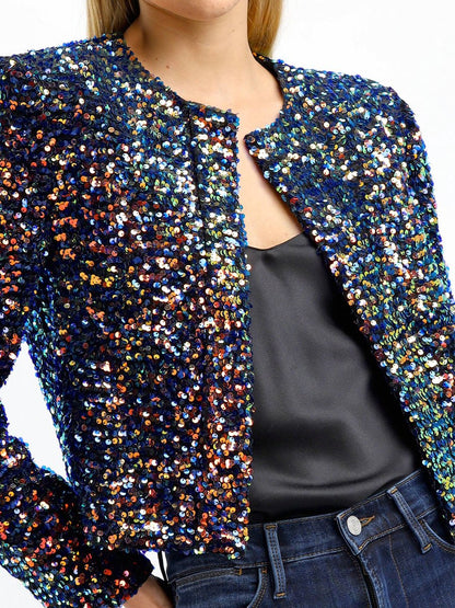 Sequin Short Jacket Coat