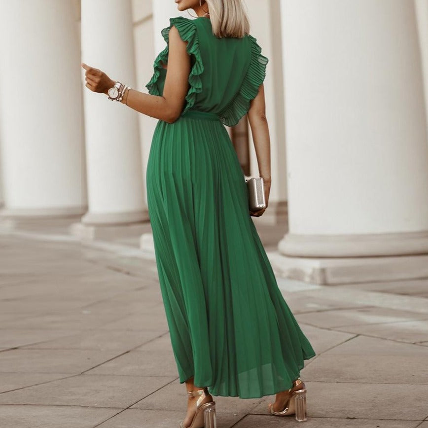 Fashion Chiffon Pleated Dress