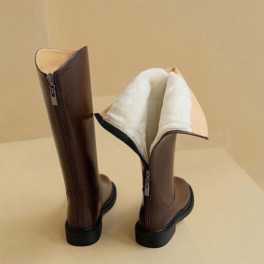 Two Color Trend Comfortable Flat Boots